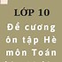 Ôn Tập Hè Lớp 11 Lên 12